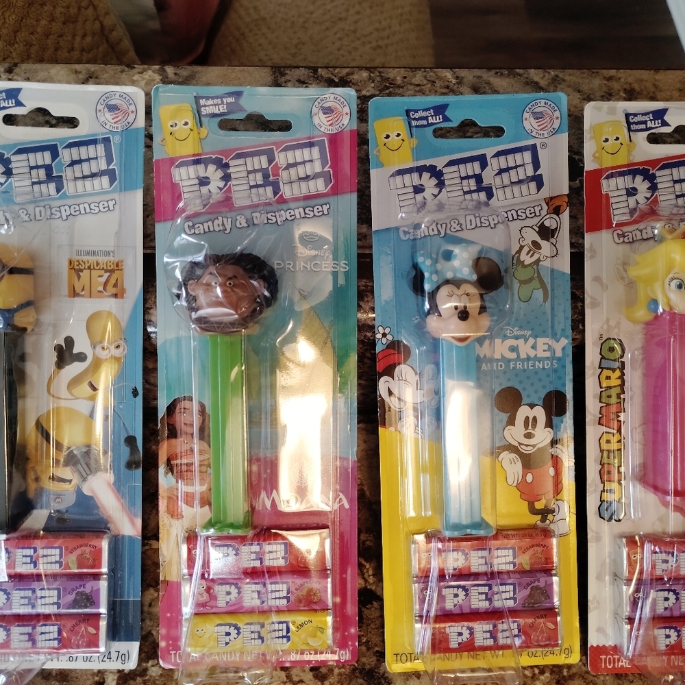 PEZ Licensed Character Candy Dispenser Assortment - Blue, Black, Green, Pink - Picture 2 of 4